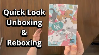 Super Kawaii Pets - Quick Look Card Game Unboxing & Reboxing - What's Inside the box?