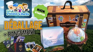 Globetrotting Kickstarter Deluxe + Extension 5-6 joueurs - Déballage | Les Petits Chefs