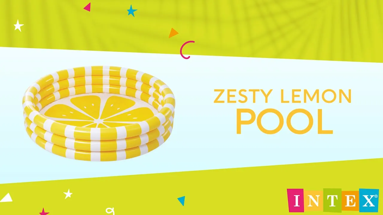 Надувной бассейн Intex 58432 Лимон 147×33 см, 330 л, 2+
