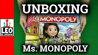 Unboxing Rápido Ms. Monopoly Board Game