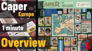 Caper Europe -1 minute Overview - Peaky Boardgamer
