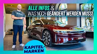 LUCID Air: 900km Reichweite & über 1100PS durch Mini-Motor