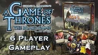 Game of Thrones: The Board Game 6 Player Playthrough