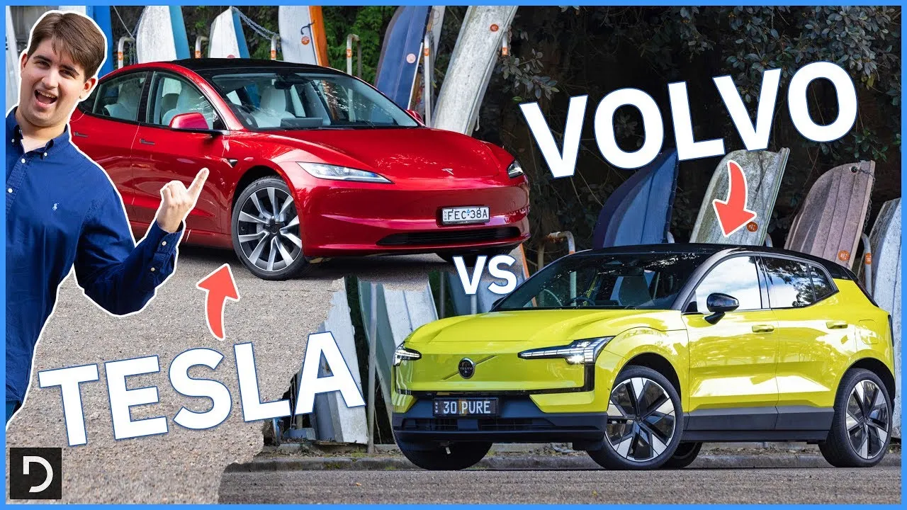The Tesla Model 3 Long Range Against The Volvo EX30 Extended Range! | Drive.com.au