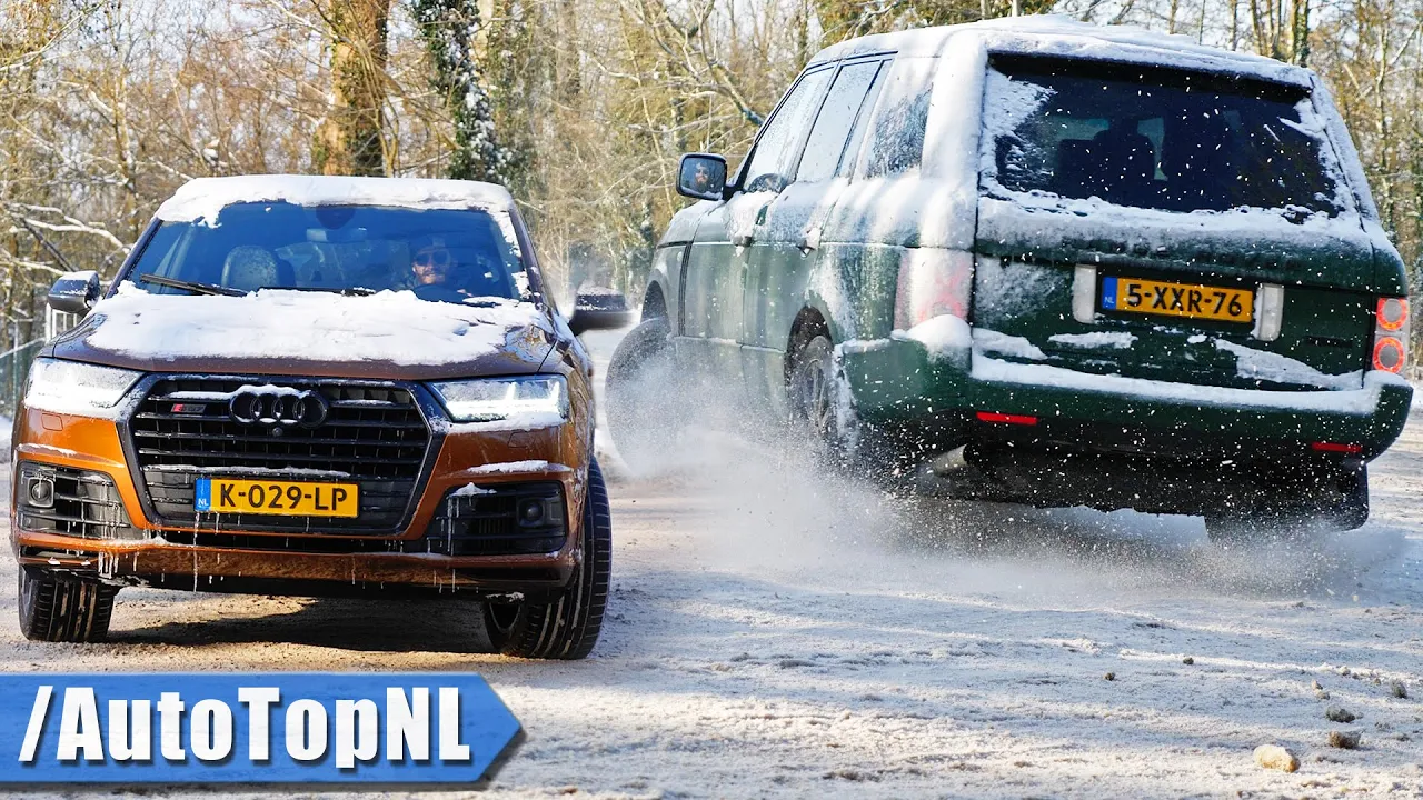 Range Rover Supercharged *GUERRILLA Exhaust* & Audi SQ7 in the SNOW by AutoTopNL