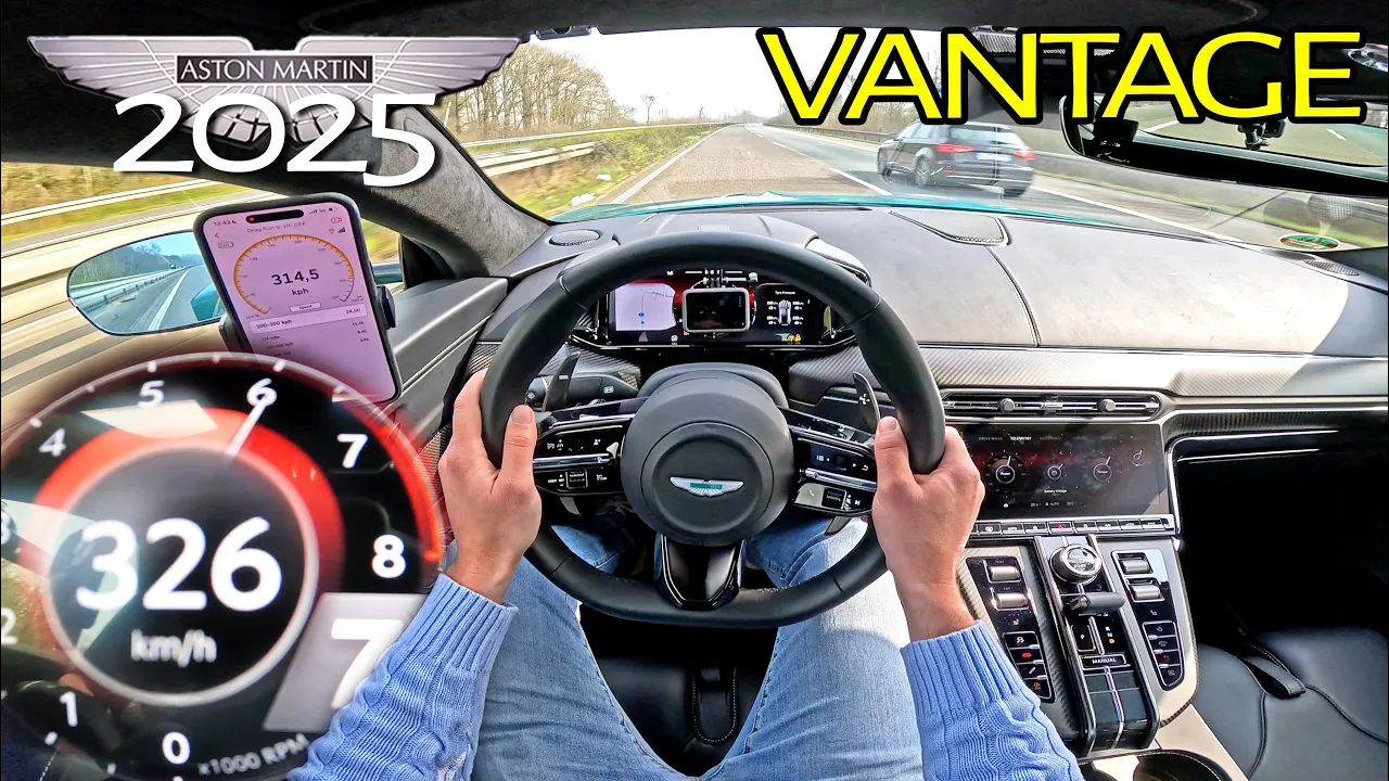 2025 ASTON MARTIN VANTAGE // HOW FAST on the UNLIMITED AUTOBAHN!?