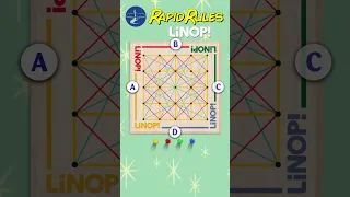 Rapids Rules - Linop! is a challenging 2-to-4-player "in-a-row" abstract strategy game.
