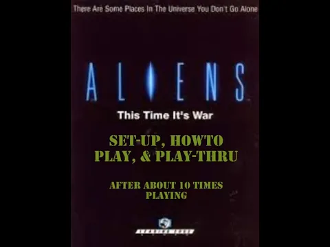 ALIENS: Leading Edge Games 1989 | Set-up Play through -Atmosphere processor Scenario