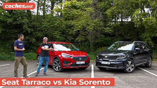 SEAT Tarraco e-Hybrid vs KIA Sorento PHEV #phev | Comparariva / Review en español | coches.net