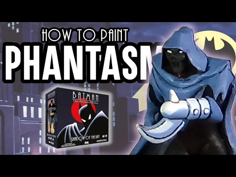 How to Paint PHANTASM - Batman: The Animated Series Adventures - Mask of the Phantasm -- Cel Style
