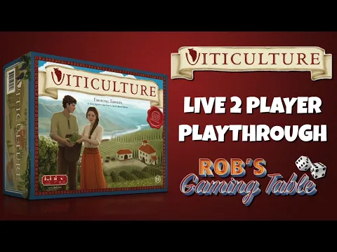 Viticulture Essential Edition Playthrough (2 Players)