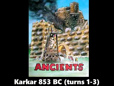 Ancients, scenario Karkar 853 BC playthrough (turns 1-3)
