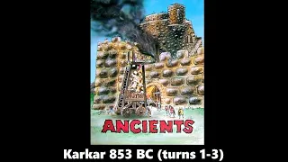 Ancients, scenario Karkar 853 BC playthrough (turns 1-3)