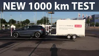 Mercedes EQE SUV 350 4Matic 1000 km trailer challenge part 1