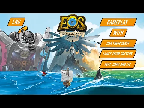[ENG] EOS - Island of Angels gameplay NEW engine builder and worker placement game!