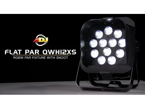 Product video thumbnail for ADJ American DJ Flat Par QWH12X RGBW LED Light with Snoot
