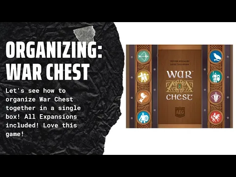 Organizing War Chest (With Nobility and Siege Expansions in One Box, Fully Sleeved) SideGameLLC