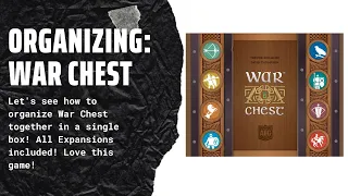 Organizing War Chest (With Nobility and Siege Expansions in One Box, Fully Sleeved) SideGameLLC