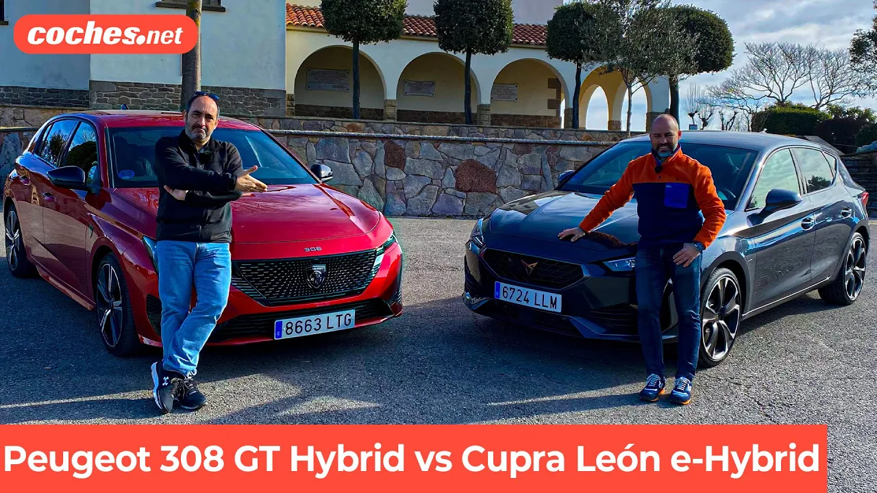 Comparativa Cupra León e-Hybrid - Peugeot 308 GT Hybrid | Test / Review en español | coches.net