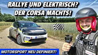 Ein e Corsa als Rally Auto und ich am Steuer 😅 🏁 #elektroauto #opel #rally