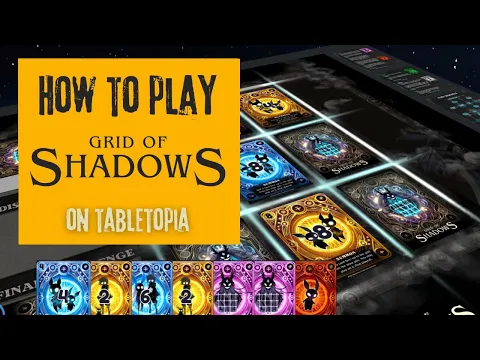 How to Play Grid of Shadows on Tabletopia | Full Game Tutorial
