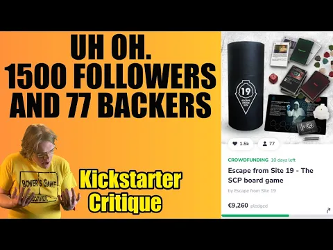 Escape from Site 19 (F) They relaunched with a worse campaign :( - Kickstarter Critique Review