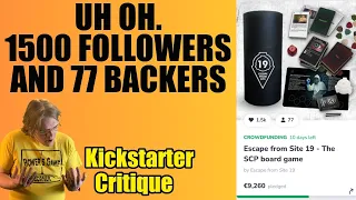 Escape from Site 19 (F) They relaunched with a worse campaign :( - Kickstarter Critique Review