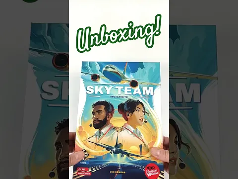 Sky Team Board Game Unboxing | Relaxing No Talk Short with Music #boardgames #unboxing