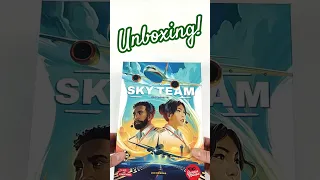 Sky Team Board Game Unboxing | Relaxing No Talk Short with Music #boardgames #unboxing