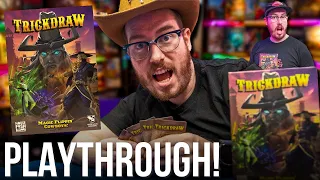 Magic Flippin' Cowboys! - Trickdraw Board Game Playthrough!