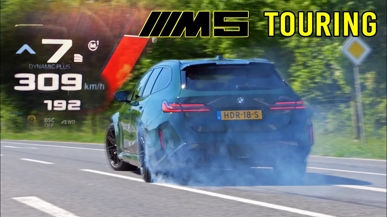 BMW M5 G99 Touring // 0-100 100-200 200-300 POWERSLIDE & TOP SPEED