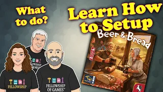 Beer and Bread Boardgame Setup
