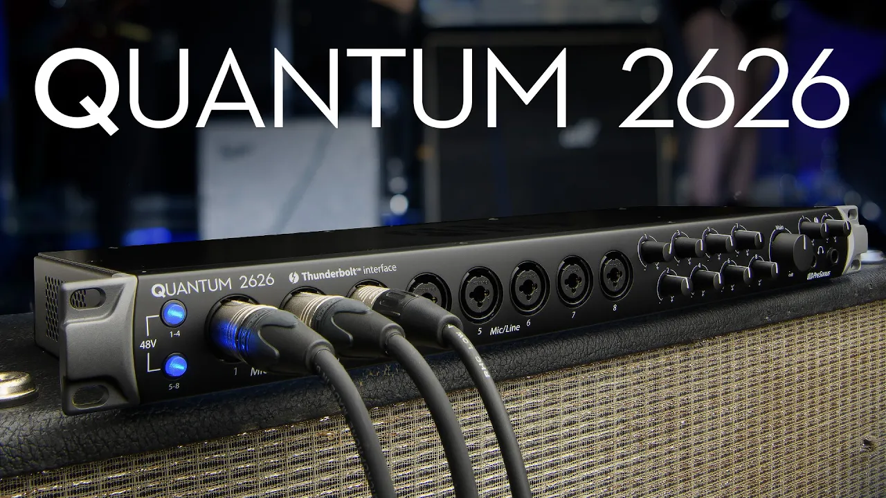 Product video thumbnail for PreSonus Quantum 2626 Thunderbolt 3 Audio Interface