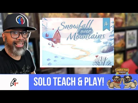 Snowfall Over Mountains: Tiny Epic Tile Laying!