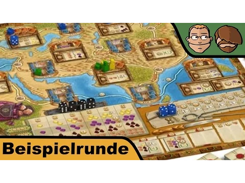 Auf den Spuren von Marco Polo (Deutscher Spielepreis 2015) - Brettspiel - Beispielrunde