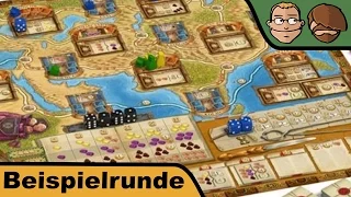 Auf den Spuren von Marco Polo (Deutscher Spielepreis 2015) - Brettspiel - Beispielrunde