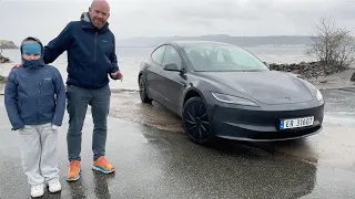 Test av Tesla Model 3 Bakhjulsdrift: Gjerrig og morsom billigbil