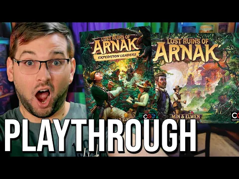 Lost Ruins of Arnak + Expedition Leaders Board Game Playthrough!