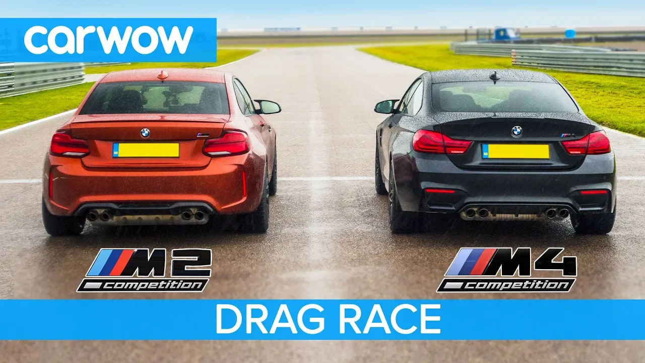 BMW M2 Comp vs M4 Comp - DRAG RACE, ROLLING RACE, TRACK BATTLE and DRIFT OFF