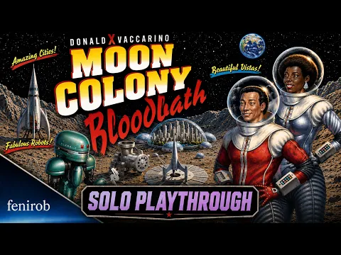 Moon Colony Bloodbath Board Game | Solo Playthrough