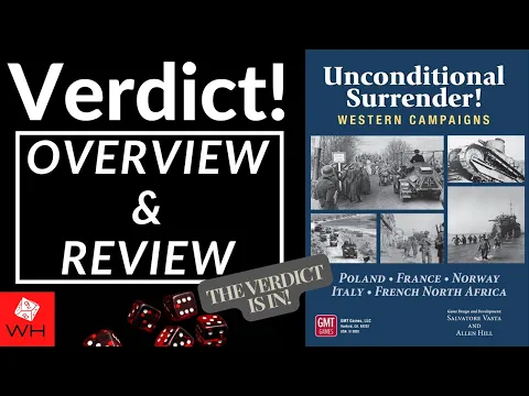 Verdict! Unconditional Surrender! Western Campaigns | Wargame | WW2 | Overview & Review
