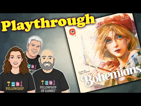 Play through of Bohemians Boardgame