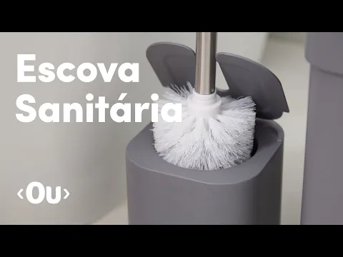 Escova Sanitária Dual Branca Plástico Ou