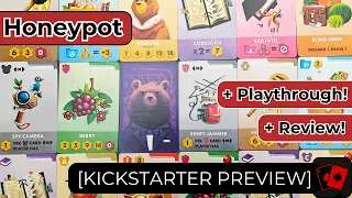 Kickstarter Preview | Honeypot (Solo Playthrough + Review)