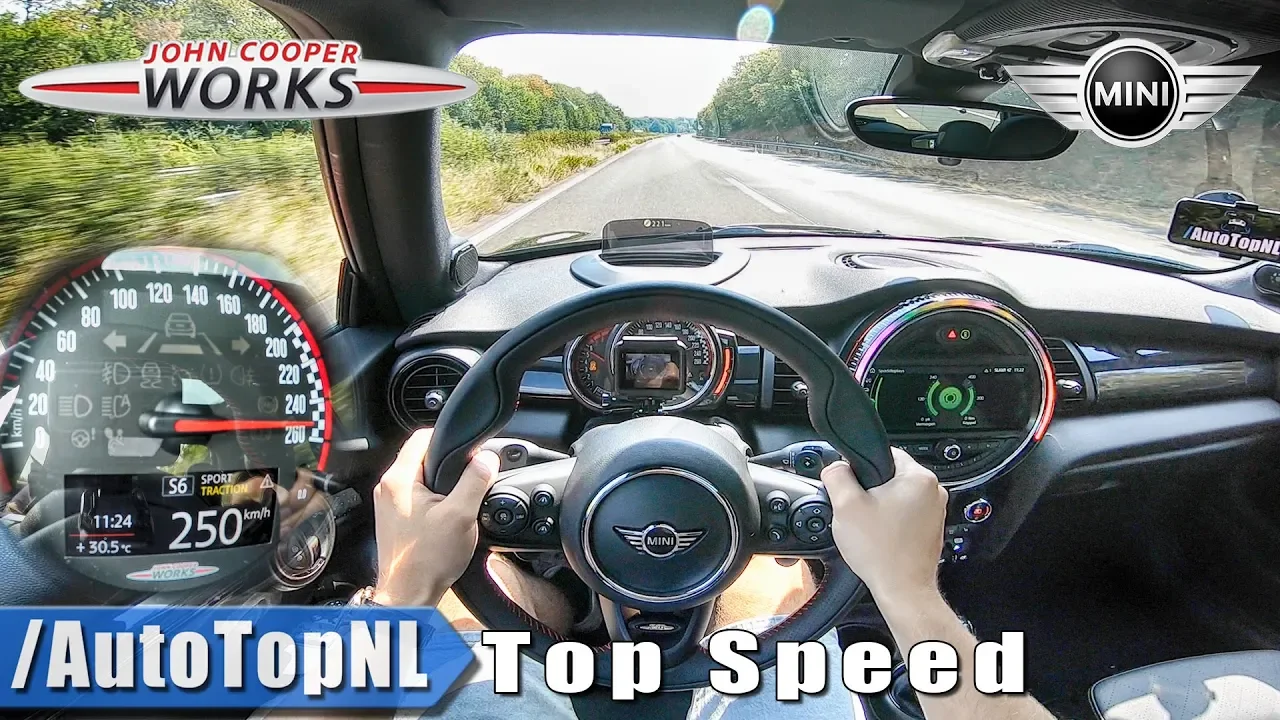 2019 MINI JCW - AUTOBAHN POV 250km/h TOP SPEED - by AutoTopNL