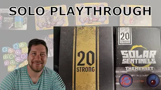 20 Strong - Solar Sentinels - Deutsch - Regeln + Live Solo Playthrough