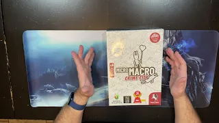 Micromacro Crime City Board Game Unboxing
