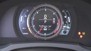 2014 Lexus IS F-Sport LCD Gauges