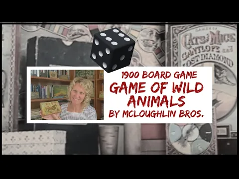 Antique 1900 Game of Wild Animals by Mcloughlin Bros #antique