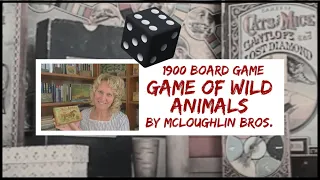 Antique 1900 Game of Wild Animals by Mcloughlin Bros #antique